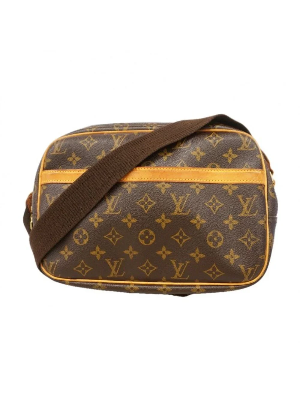Louis Vuitton Shoulder Bag Monogram Reporter PM Brown
